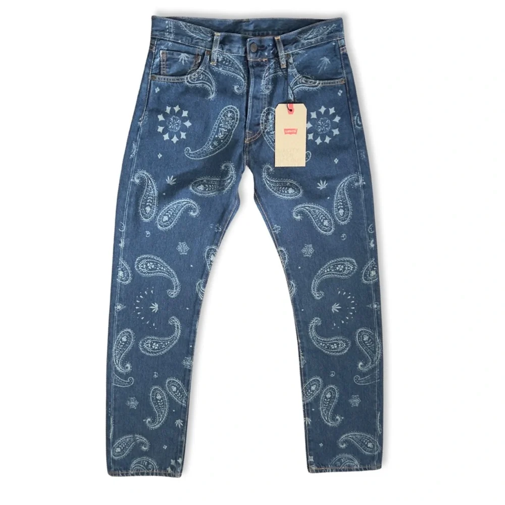 Levi’s X Snoop Dogg Lot 420 Unreleased Premium 501 Paisley Hemp Jean - Picture 2 of 16